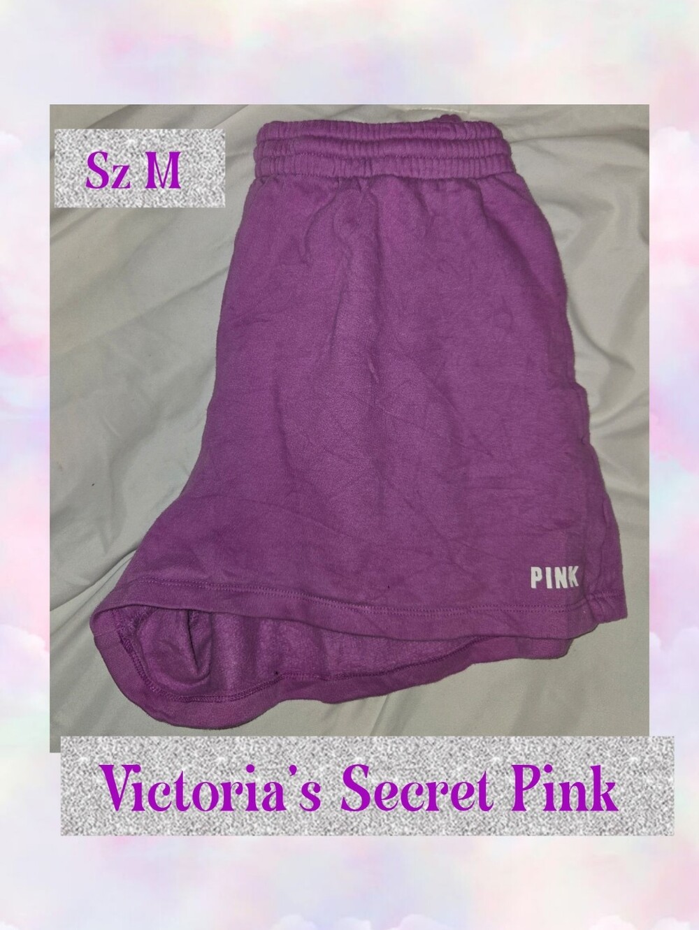 PINK Victoria's Secret Purple Casual Shorts Sz M